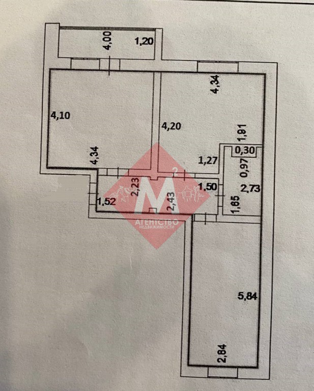 Продается 2-комнатная