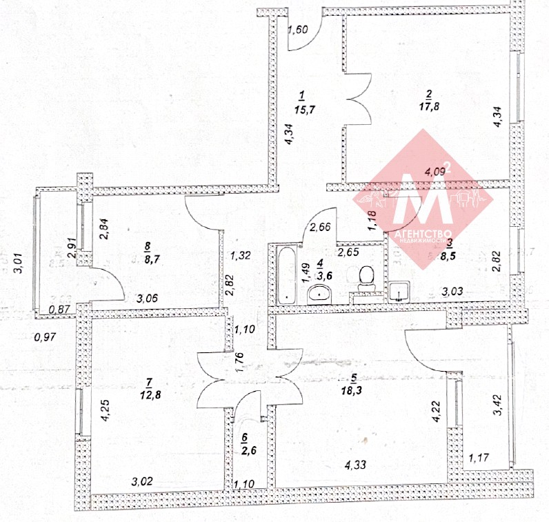 квартира № 118360709
