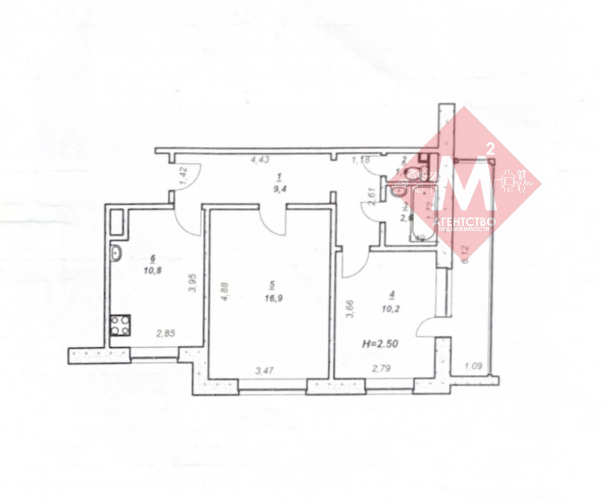 квартира № 134706628