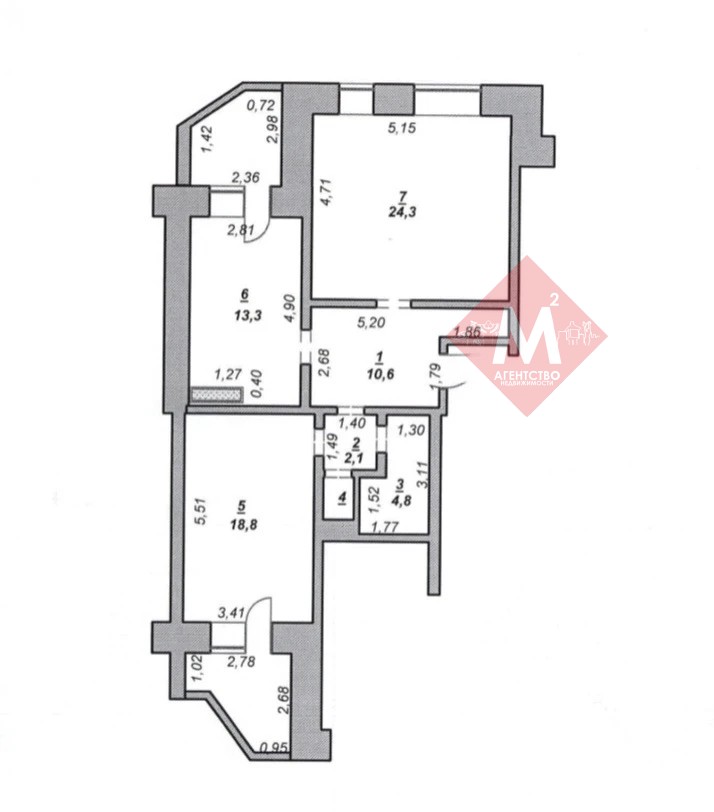 квартира № 135088756