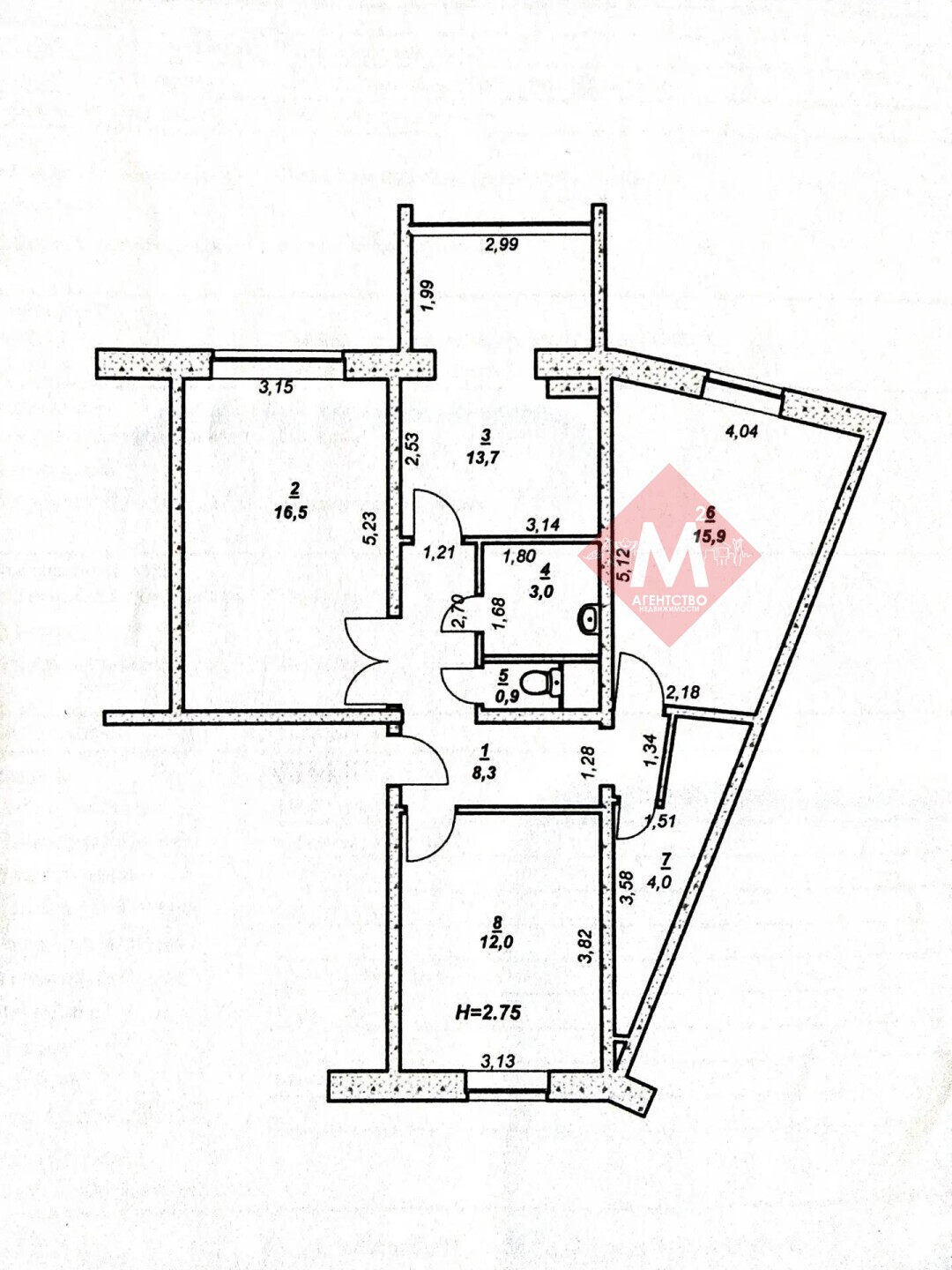 квартира № 146456149
